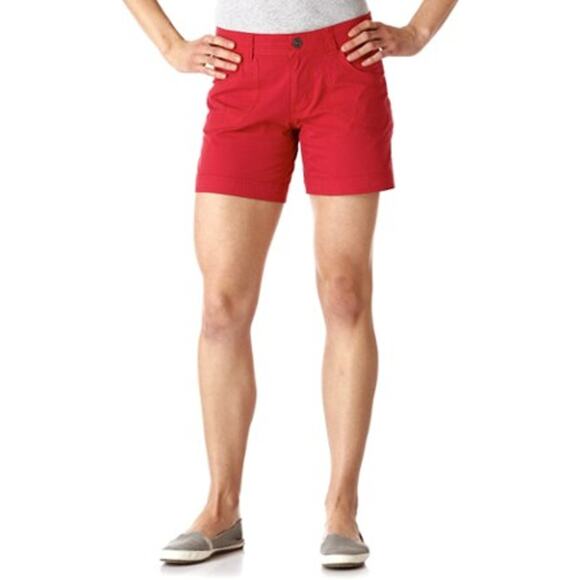 Kuhl Kontra Roll-Up 6" Shorts Pockets Mid Rise Drawcord Hiking Stretch Red 12 - Picture 1 of 6